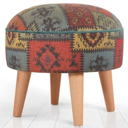 Σκαμπό Rugrev 209FLF1423 45x45x45cm Green