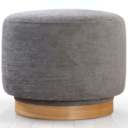 Σκαμπό Περιστρεφόμενο Turneed 209FLF1424 55x55x43cm Grey