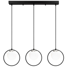 Φωτιστικό Οροφής - Ράγα Dolunay 521SHN3563 96x15x126cm 3xE27 40W Black Opviq