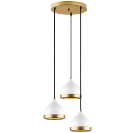 Φωτιστικό Οροφής Yildo 892OPV2132 37x17x111cm 3xE27 40W White-Gold Opviq