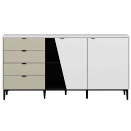 Μπουφές Yelena 506MNR1324 180x45x90cm Multi Μοριοσανίδα, Μέταλλο