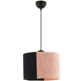 Φωτιστικό Οροφής Cane 390FLH2411 30x30x65cm E27 45/60W Black-Pink Opviq