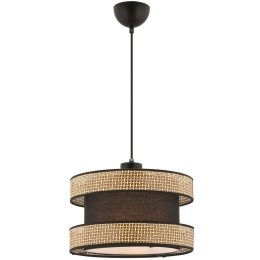Φωτιστικό Οροφής Halo 390FLH2450 40x40x65cm E27 45/60W Beige-Black Opviq