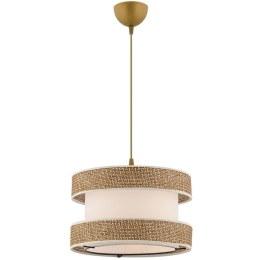 Φωτιστικό Οροφής Halo 390FLH2451 40x40x65cm E27 45/60W Beige-White Opviq