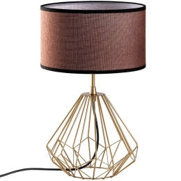 Φωτιστικό Επιτραπέζιο Diamond 892OPV2210 25x25x43cm 1xE27 40W Gold-Brown Opviq