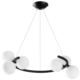Φωτιστικό Οροφής Luminar 521SHN3570 55x50x115cm 6xG9 10W Black Opviq