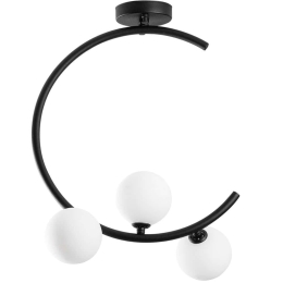Φωτιστικό Οροφής - Πλαφονιέρα Luminar 521SHN3578 35x20x50cm 3xG9 10W Black Opviq