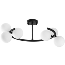 Φωτιστικό Οροφής - Πλαφονιέρα Luminar 521SHN3580 55x50x30cm 6xG9 10W Black Opviq