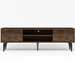 Έπιπλο Τηλεόρασης Brendon 327ODS1260 160x39,6x48,2cm Walnut