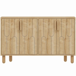 Μπουφές Vincent 327ODS1287 120x29,6x73,6cm Oak Μοριοσανίδα, Μελαμίνη