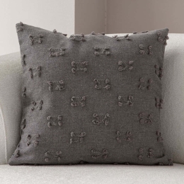 Μαξιλαροθήκη Διακοσμητική Tuffet 881PCR1608 Grey Aberto Design 43X43 Πολυέστερ