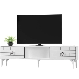 Έπιπλο Τηλεόρασης Varna 475OLV2928 150x29,6x44,6cm White