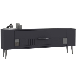 Έπιπλο Τηλεόρασης Retrolp 475OLV2946 120x26,4x48,2cm Anthracite-Silver