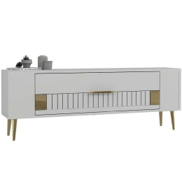 Έπιπλο Τηλεόρασης Retrolp 475OLV2947 120x26,4x48,2cm White-Gold