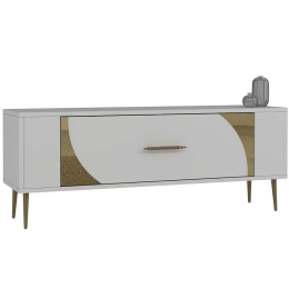 Έπιπλο Τηλεόρασης Retrop 475OLV2951 120x26,4x48,2cm White-Gold