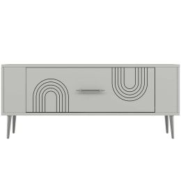 Έπιπλο Τηλεόρασης Retrol 475OLV2960 120x26,4x48,2cm White-Silver
