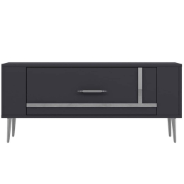 Έπιπλο Τηλεόρασης Retrop 475OLV2962 120x26,4x48,2cm Anthracite-Silver