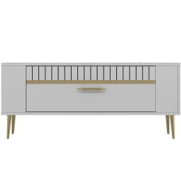 Έπιπλο Τηλεόρασης Retrolp 475OLV2971 120x26,4x48,2cm White-Gold