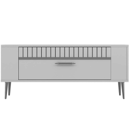Έπιπλο Τηλεόρασης Retrolp 475OLV2972 120x26,4x48,2cm White-Silver