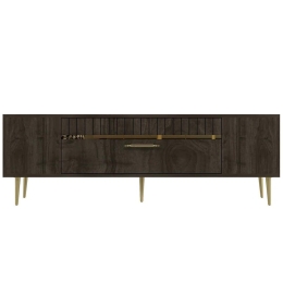 Έπιπλο Τηλεόρασης Dekolp 475OLV2989 150x29,6x48cm Walnut-Gold