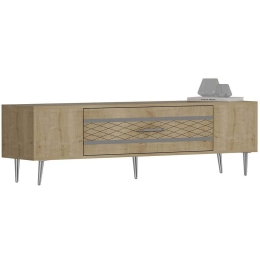 Έπιπλο Τηλεόρασης Dekolp 475OLV3003 150x35x48,2cm Oak-Silver