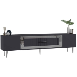 Έπιπλο Τηλεόρασης Dekolp 475OLV3010 150x29,6x48,2cm Anthracite-Silver