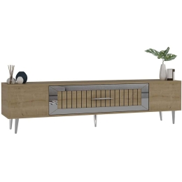 Έπιπλο Τηλεόρασης Dekolp 475OLV3014 150x29,6x48,2cm Oak-Silver
