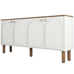 Μπουφές Bohem 845HCT5536 180x35x84cm White Μοριοσανίδα, Μελαμίνη