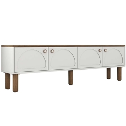 Έπιπλο Τηλεόρασης Bohem 845HCT3112 180x35x53cm White-Oak