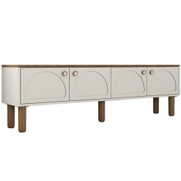 Έπιπλο Τηλεόρασης Bohem 845HCT3113 180x35x53cm Cream-Oak