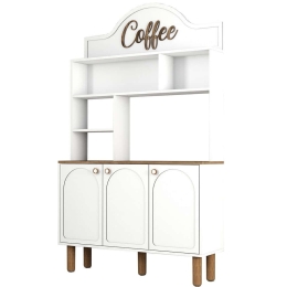 Ντουλάπι Kουζίνας Bohem 845HCT5821 120x35x203cm White Μοριοσανίδα, Μελαμίνη
