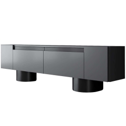 Έπιπλο Τηλεόρασης Bohem 618BLY1266 180x30x50cm Anthracite-Black