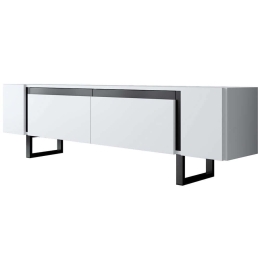 Έπιπλο Τηλεόρασης Yildiz 618BLY1276 180x30x50cm White-Black