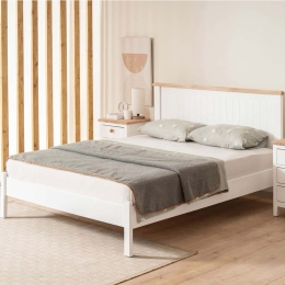 Κρεβάτι Blink Modern Country (Για Στρώμα 160x200cm) 524ADS1502 160x200x98cm White Διπλό