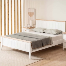 Κρεβάτι Uren Modern Country (Για Στρώμα 120x200cm) 524ADS1515 120x200x98cm White Ημίδιπλο