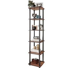 Ραφιέρα Δαπέδου 282PTR1132 34x34x175cm Walnut