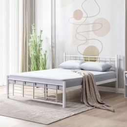 Κρεβάτι K01 (Για Στρώμα 120x200cm) 319HBV1145 120x200x95cm White Ημίδιπλο