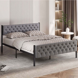 Κρεβάτι Stil (Για Στρώμα 160x200cm) 837WST1155 160x200x88cm Grey Διπλό