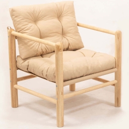 Πολυθρόνα 644MYD1168 51x51x86cm Cream