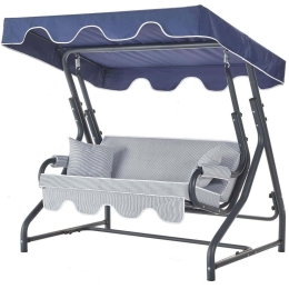Κούνια Κήπου Διθέσια Morus 561CLR1750 170x110x168cm Multi-Blue