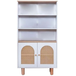 Βιβλιοθήκη Bohem 277WLN1114 90x41x158cm White-Oak