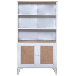 Βιβλιοθήκη Mount 277WLN1115 90x41x158cm White-Oak
