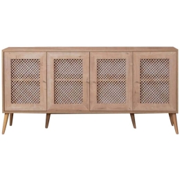 Μπουφές Goose 277WLN1119 180x41x80cm Oak Μοριοσανίδα, Μελαμίνη