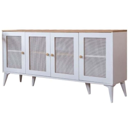 Μπουφές Calvin 277WLN1122 180x41x80cm White-Oak Mdf