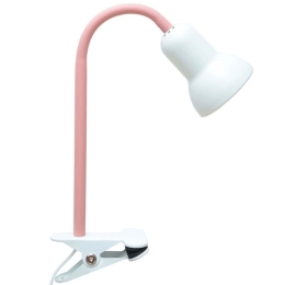 Φωτιστικό Γραφείου Με Κλιπ 780SGN4783 Φ9x35cm 1xE14 40W Pink-White Opviq