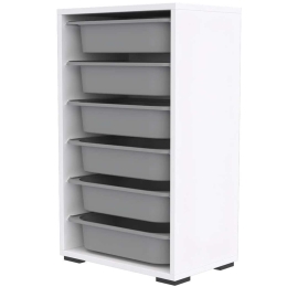 Συρταριέρα Παιδική Bronz 768ESL1115 45,5x30x83cm White-Grey