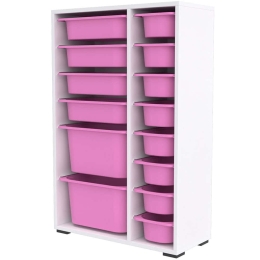 Συρταριέρα Παιδική Rine 768ESL1164 69,5x30x109cm White-Pink
