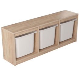 Συρταριέρα Παιδική Tidy 768ESL1173 132,3x54,4x29,6cm Sonoma-White