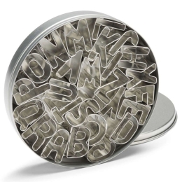 Κουπ Πατ Αλφάβητο (Σετ 26Τμχ) 221.01956 2,5x1,5cm Inox Patisse Μέταλλο