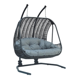 Κούνια   - Φωλιά 2 Θέσεων Tarun Rope 894-123-025 177x140x200cm Grey